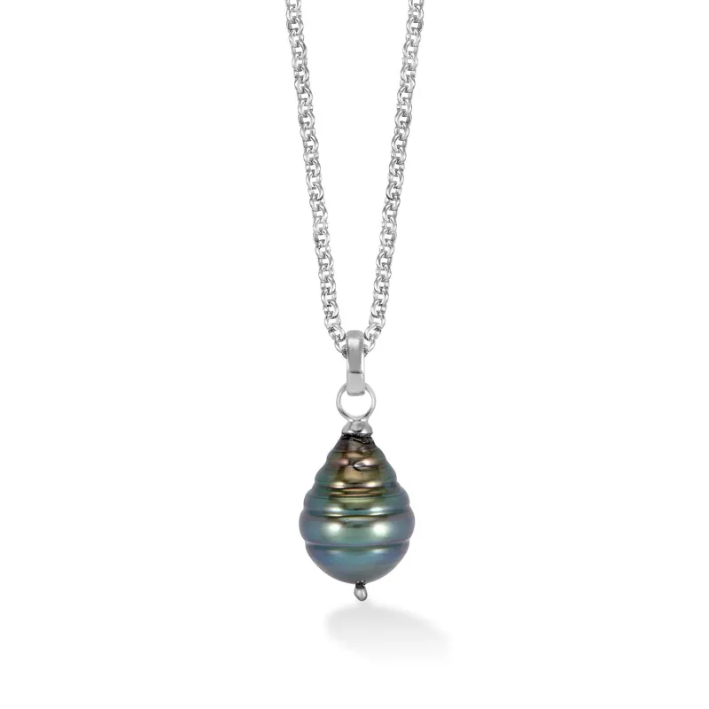 Men's Tahitian Luna Pearl™ Pendant made by Dower & Hall