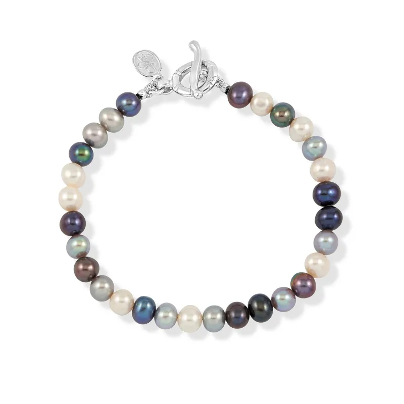 Men's Mixed Luna Pearl™ Bracelet made by Dower & Hall