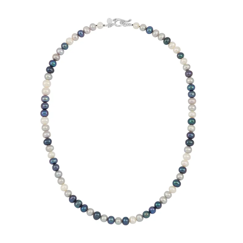 Men's Mixed Freshwater Luna Pearl™ Necklace made by Dower & Hall