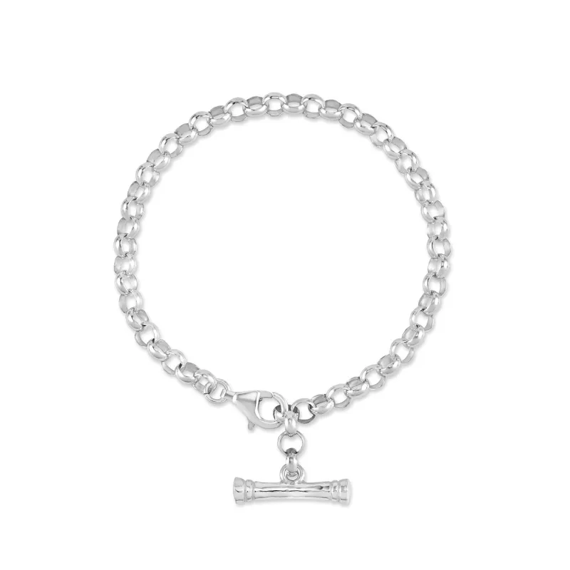 Adjustable Nomad T-Bar™ Chunky Chain Bracelet made by Dower & Hall