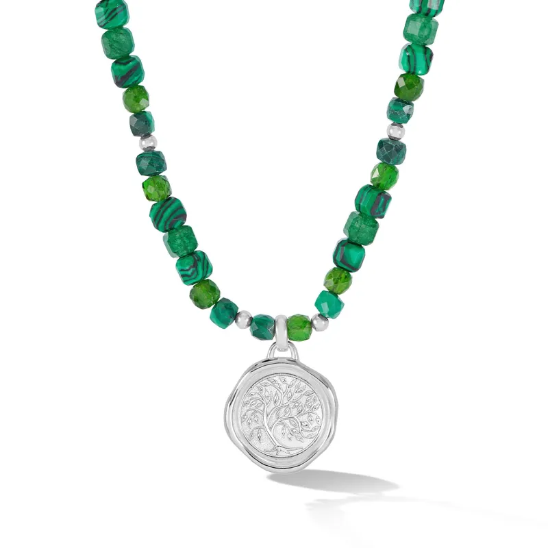 'Tree of Life' Beaded Narrative™ Talisman Necklace made by Dower & Hall