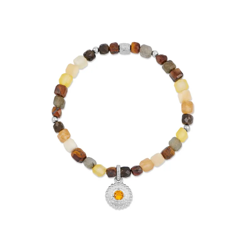 Narrative™ Talisman Citrine Birthstone Bracelet - November made by Dower & Hall