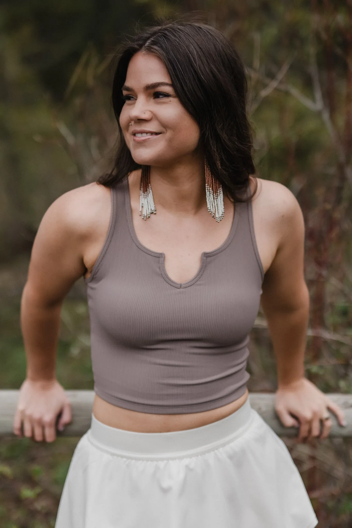 Ribbed Tank *Built in Bra sold by Bare Activewear