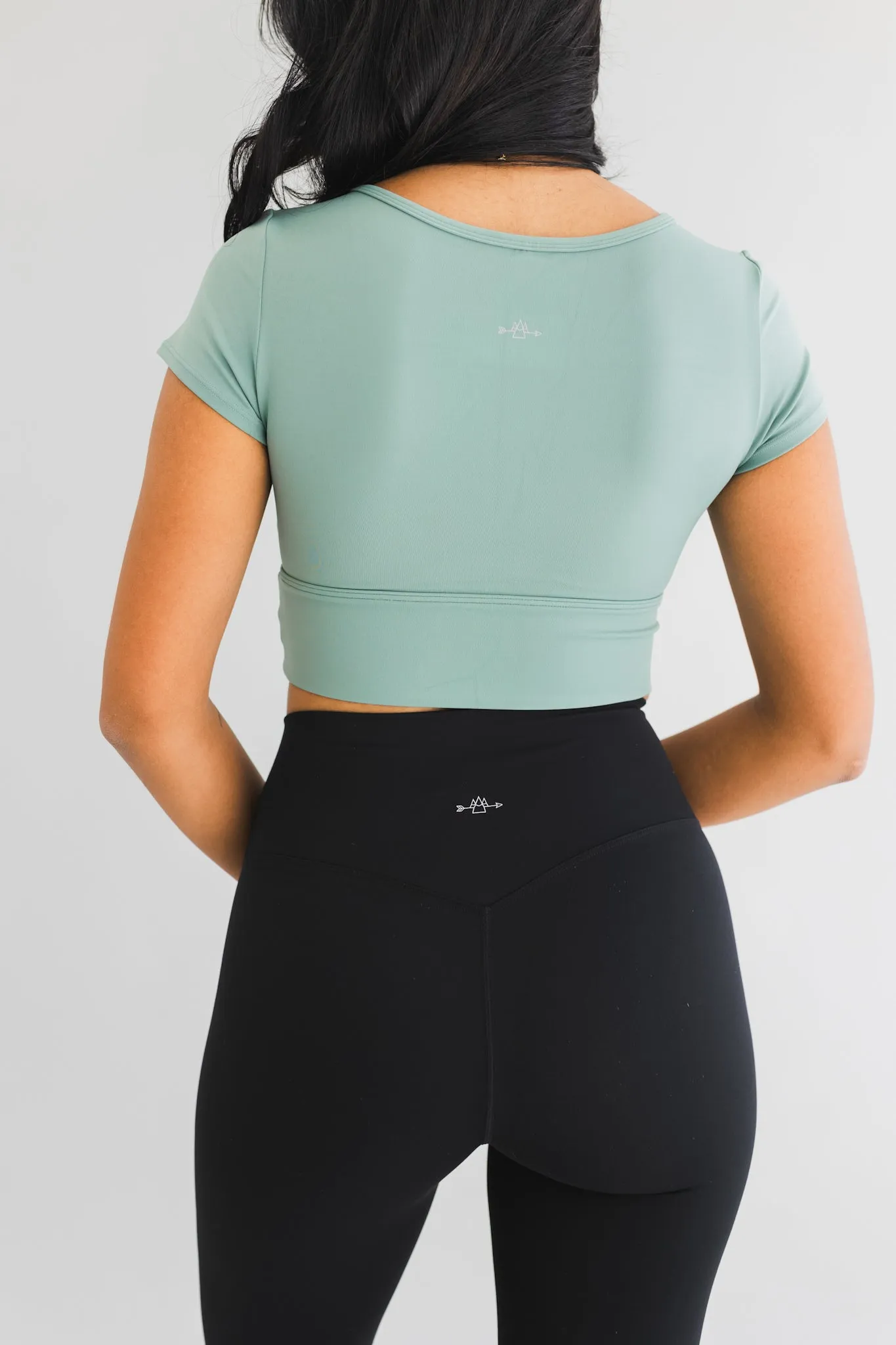 Cropped Tee *Built in Bra sold by Bare Activewear product image thumbnail 2