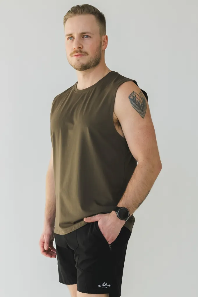 Classic Cut Off Tank sold by Bare Activewear product image thumbnail 3