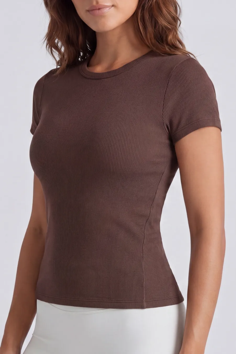 Core Ribbed T-Shirt sold by Bare Activewear product image thumbnail 4