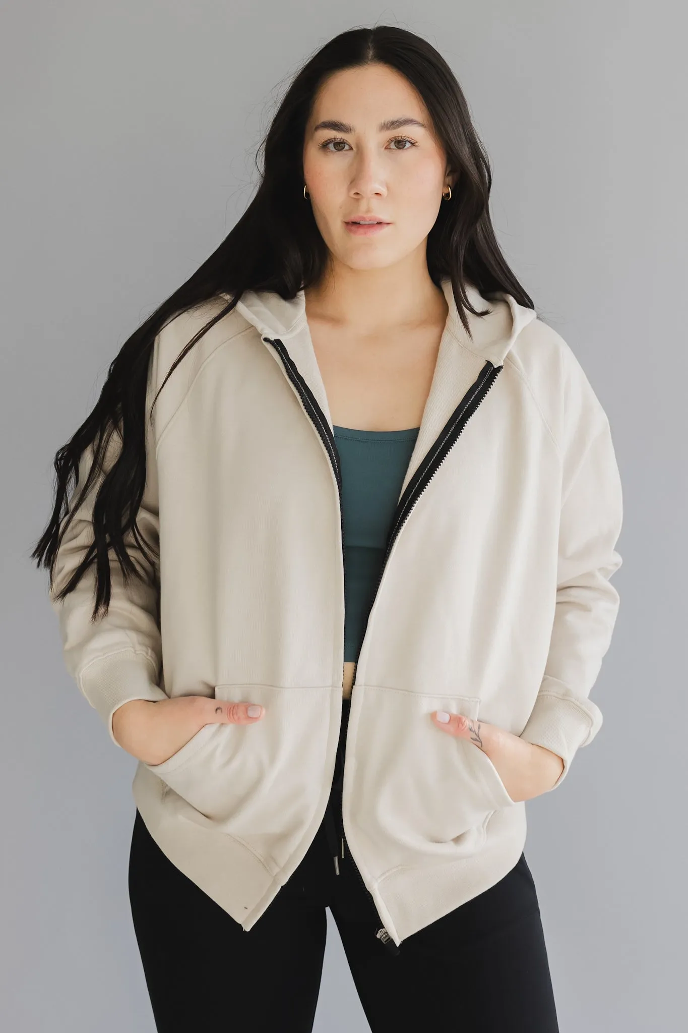 Oversized Zip Hoodie sold by Bare Activewear product image thumbnail 2