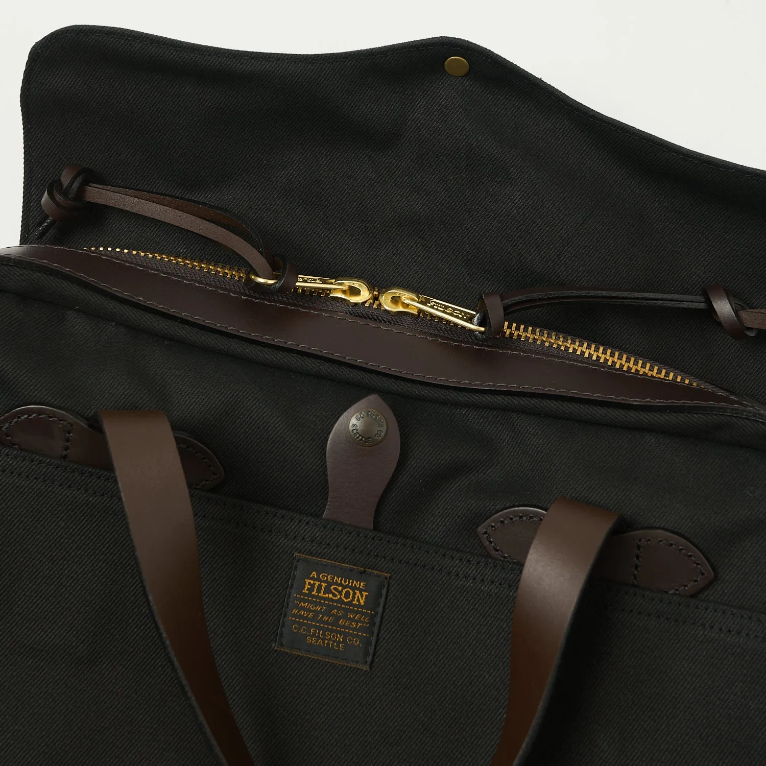 Filson Rugged Twill Original Briefcase - Black sold by Son of a Stag product image thumbnail 4