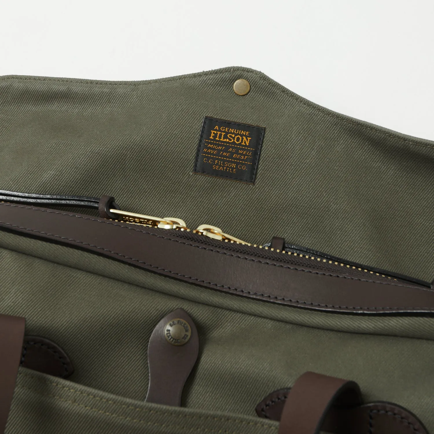 Filson Rugged Twill Original Briefcase - Otter Green sold by Son of a Stag product image thumbnail 2
