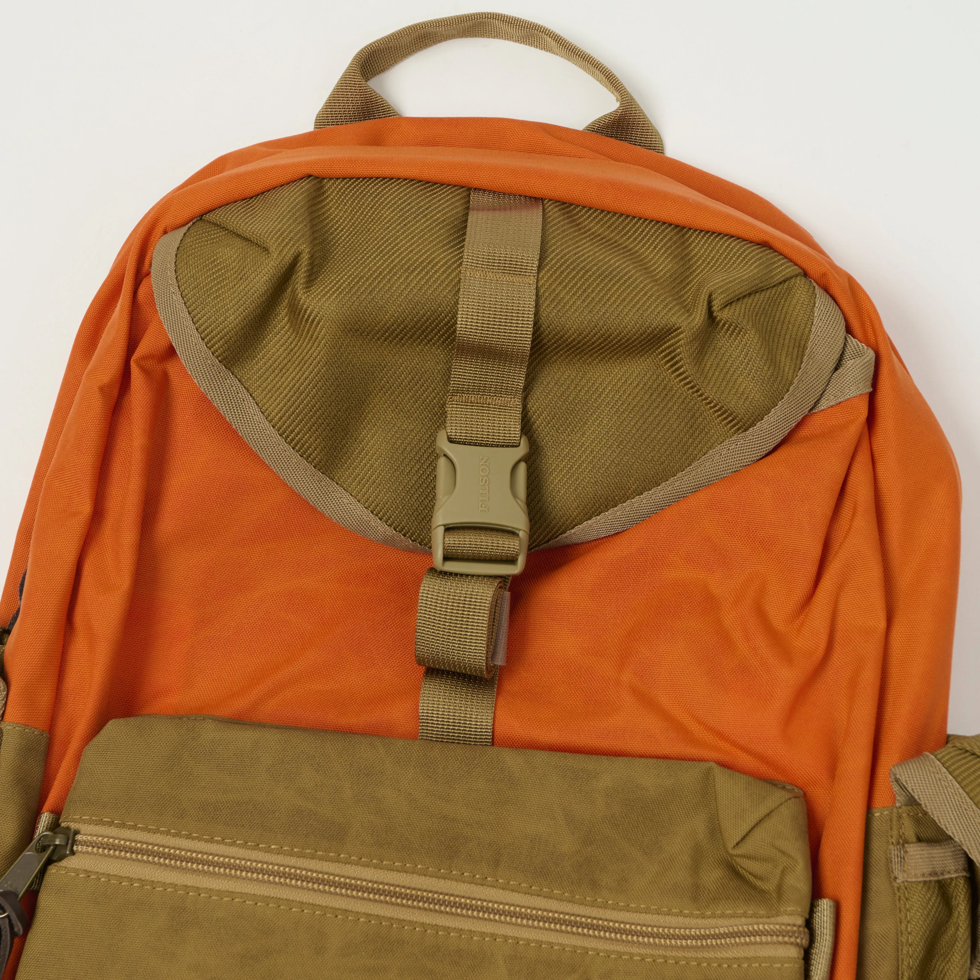 Filson Cordura 'Surveyor' Backpack - Dark Tan/Flame sold by Son of a Stag product image thumbnail 4