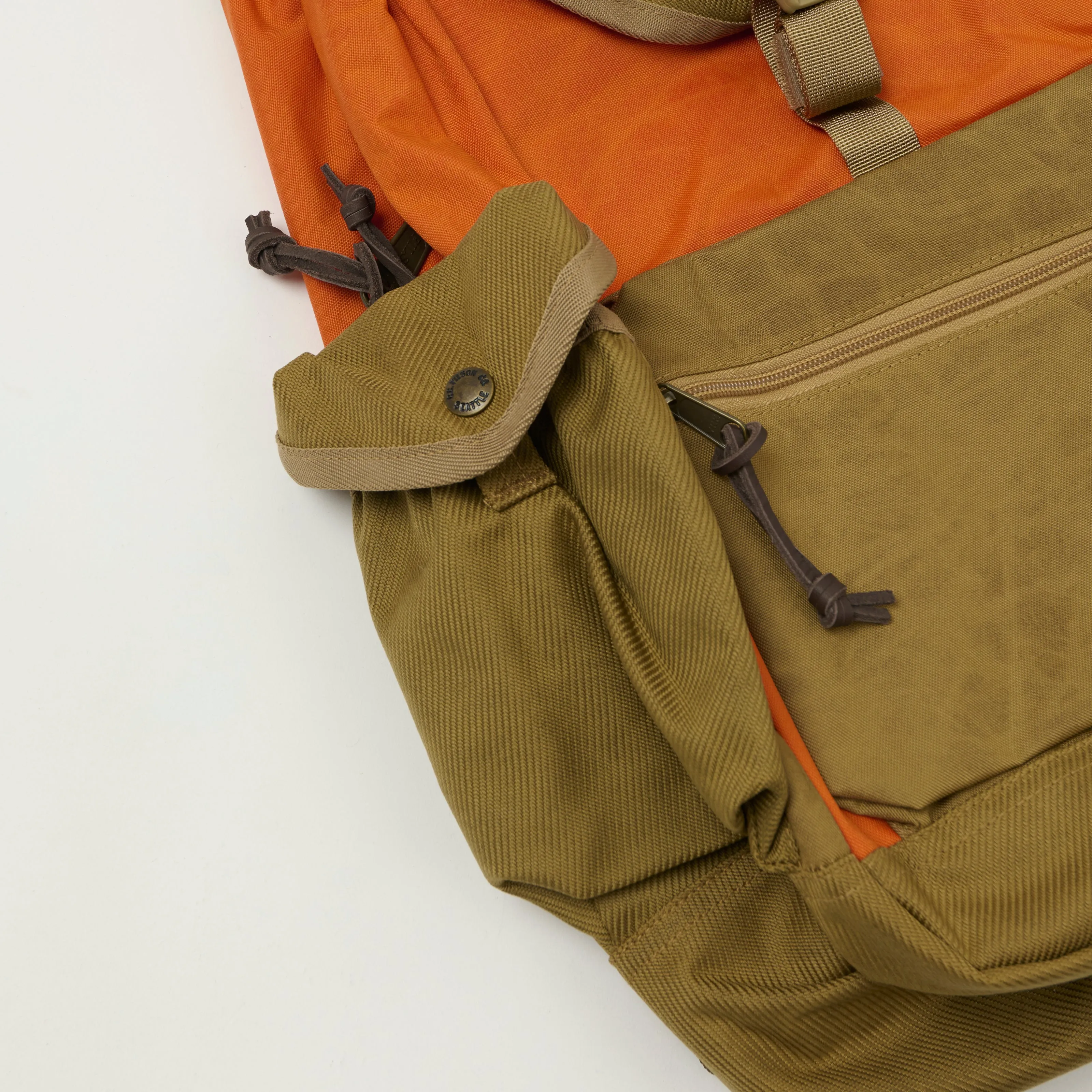 Filson Cordura 'Surveyor' Backpack - Dark Tan/Flame sold by Son of a Stag product image thumbnail 5