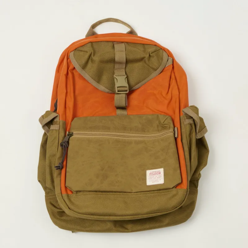 Filson Cordura 'Surveyor' Backpack - Dark Tan/Flame sold by Son of a Stag