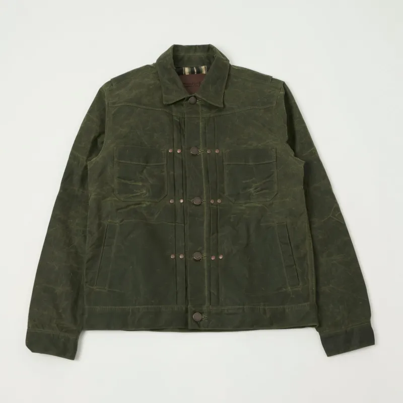 Freenote Cloth 'Riders' Waxed Canvas Jacket - Olive sold by Son of a Stag