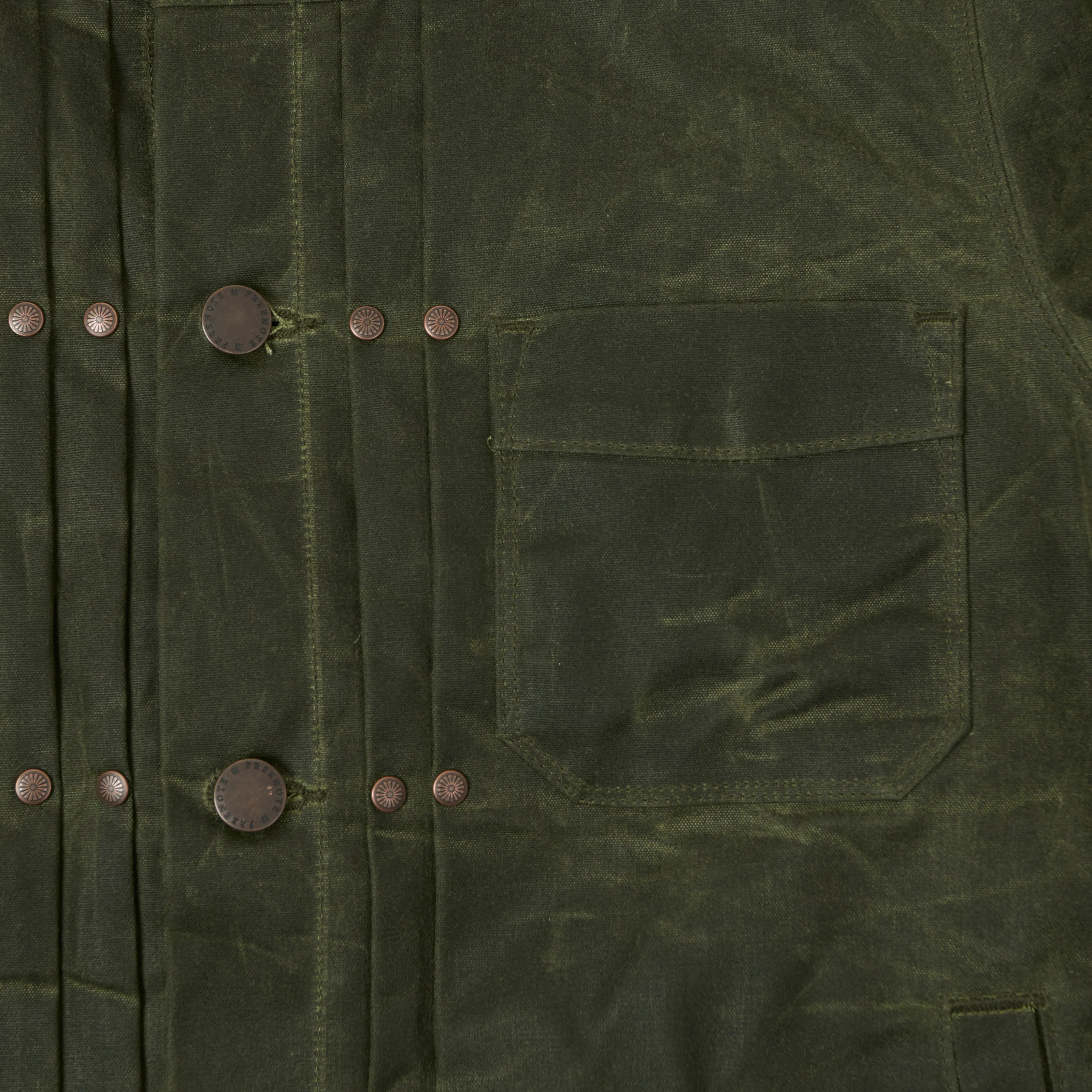 Freenote Cloth 'Riders' Waxed Canvas Jacket - Olive sold by Son of a Stag product image thumbnail 4