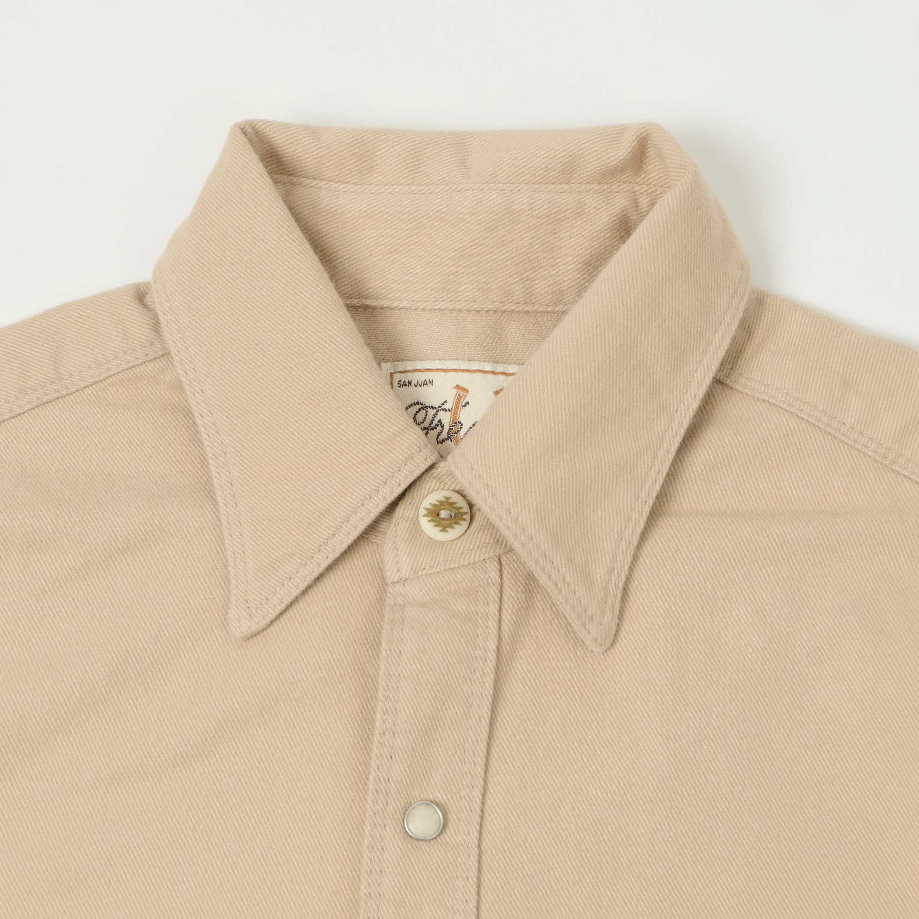 Freenote Cloth Bodie Twill Shirt - Cream sold by Son of a Stag product image thumbnail 2