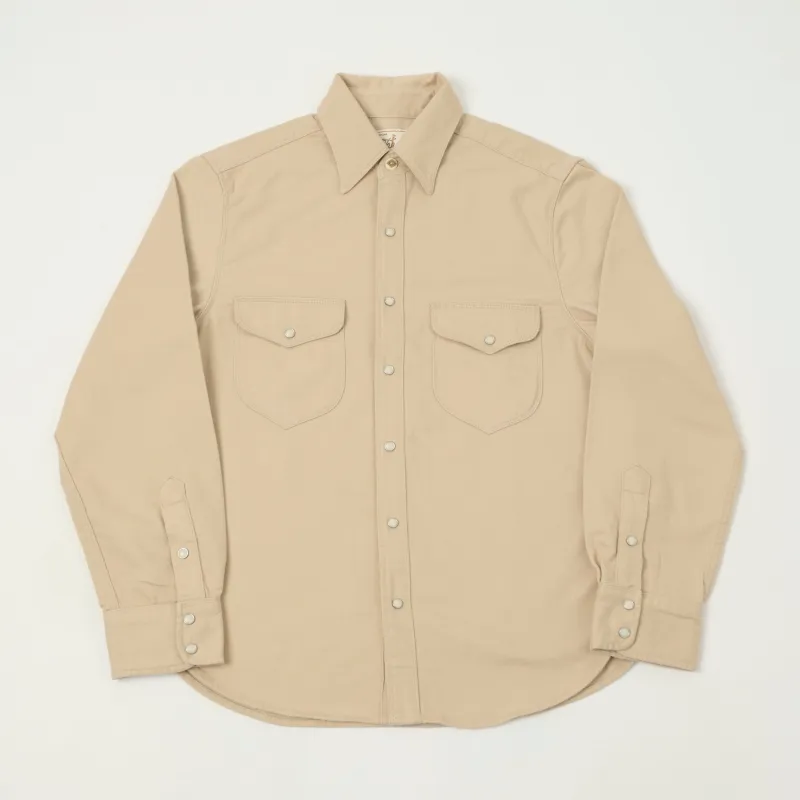 Freenote Cloth Bodie Twill Shirt - Cream made by Freenote Cloth