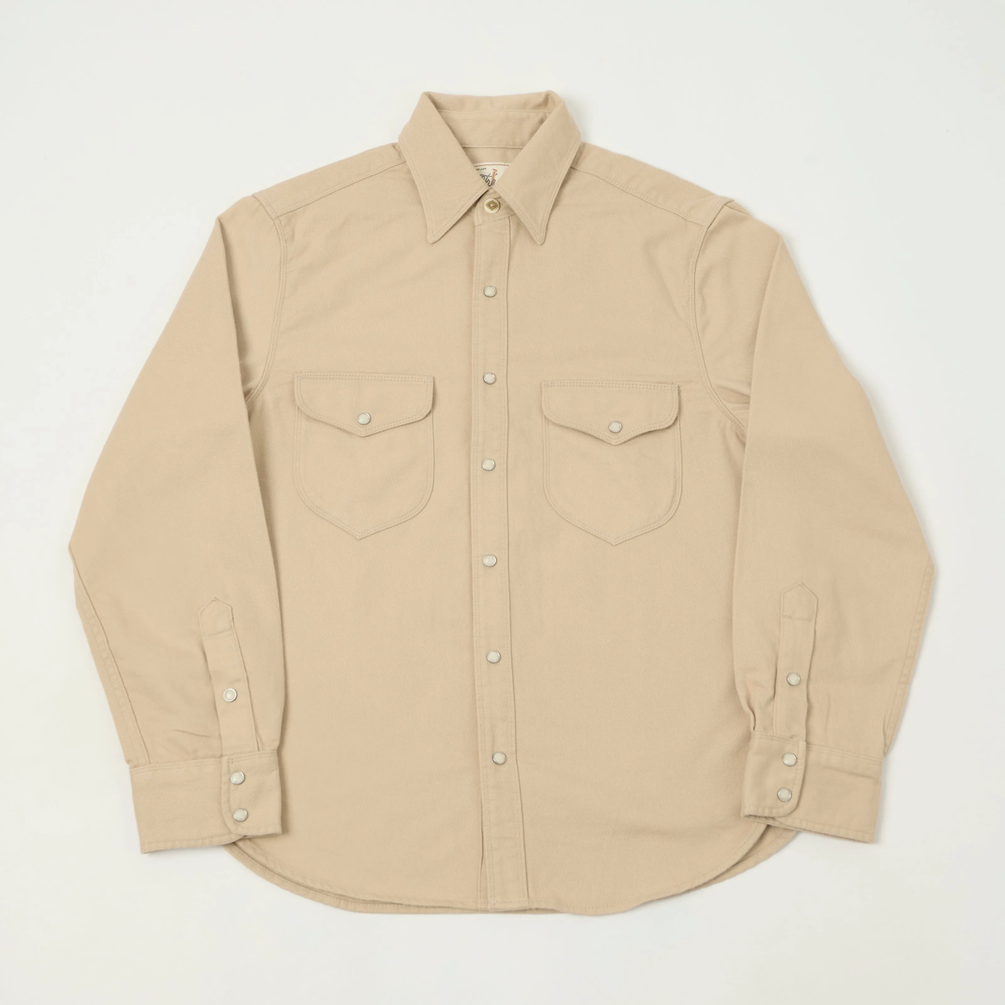 Freenote Cloth Bodie Twill Shirt - Cream sold by Son of a Stag