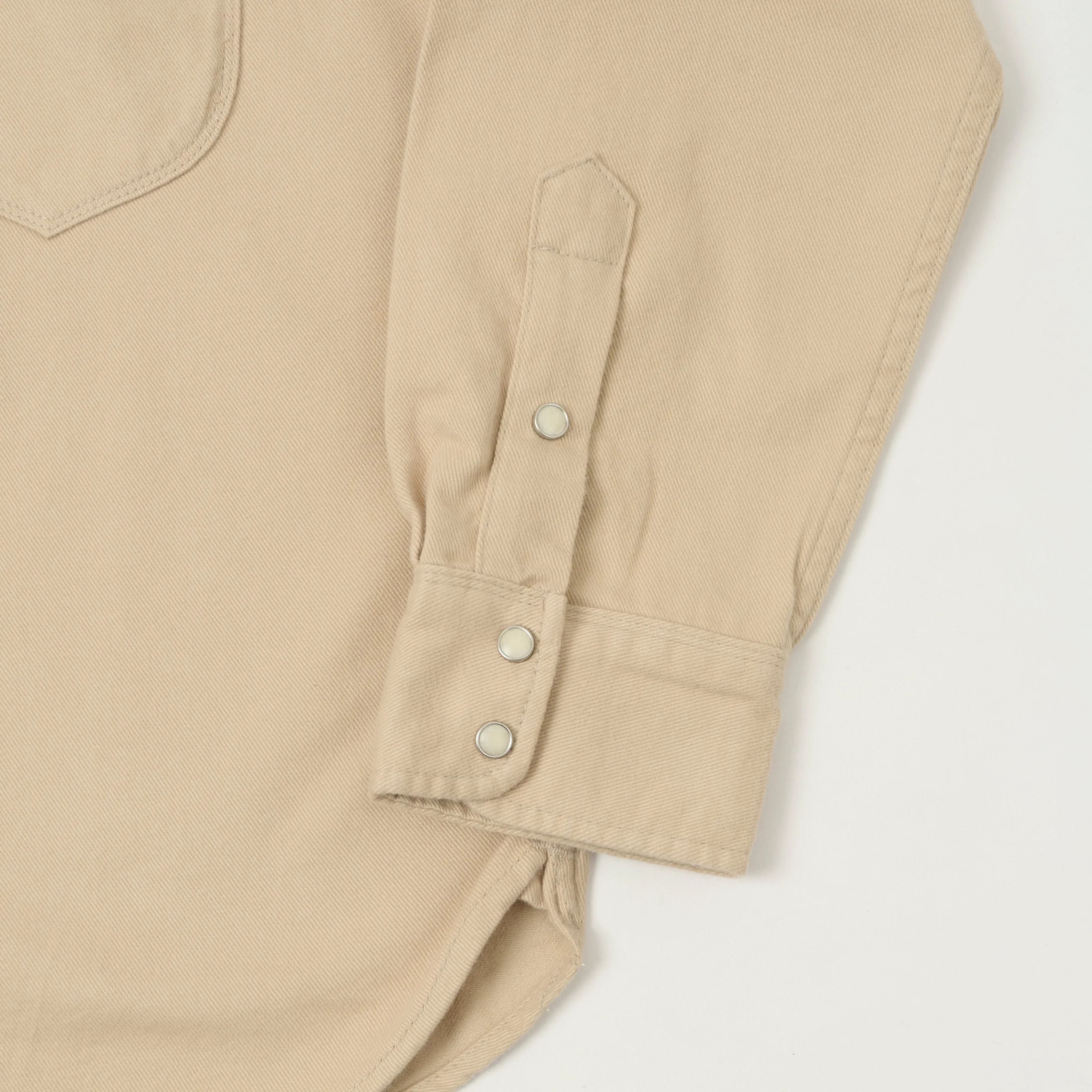 Freenote Cloth Bodie Twill Shirt - Cream sold by Son of a Stag product image thumbnail 3