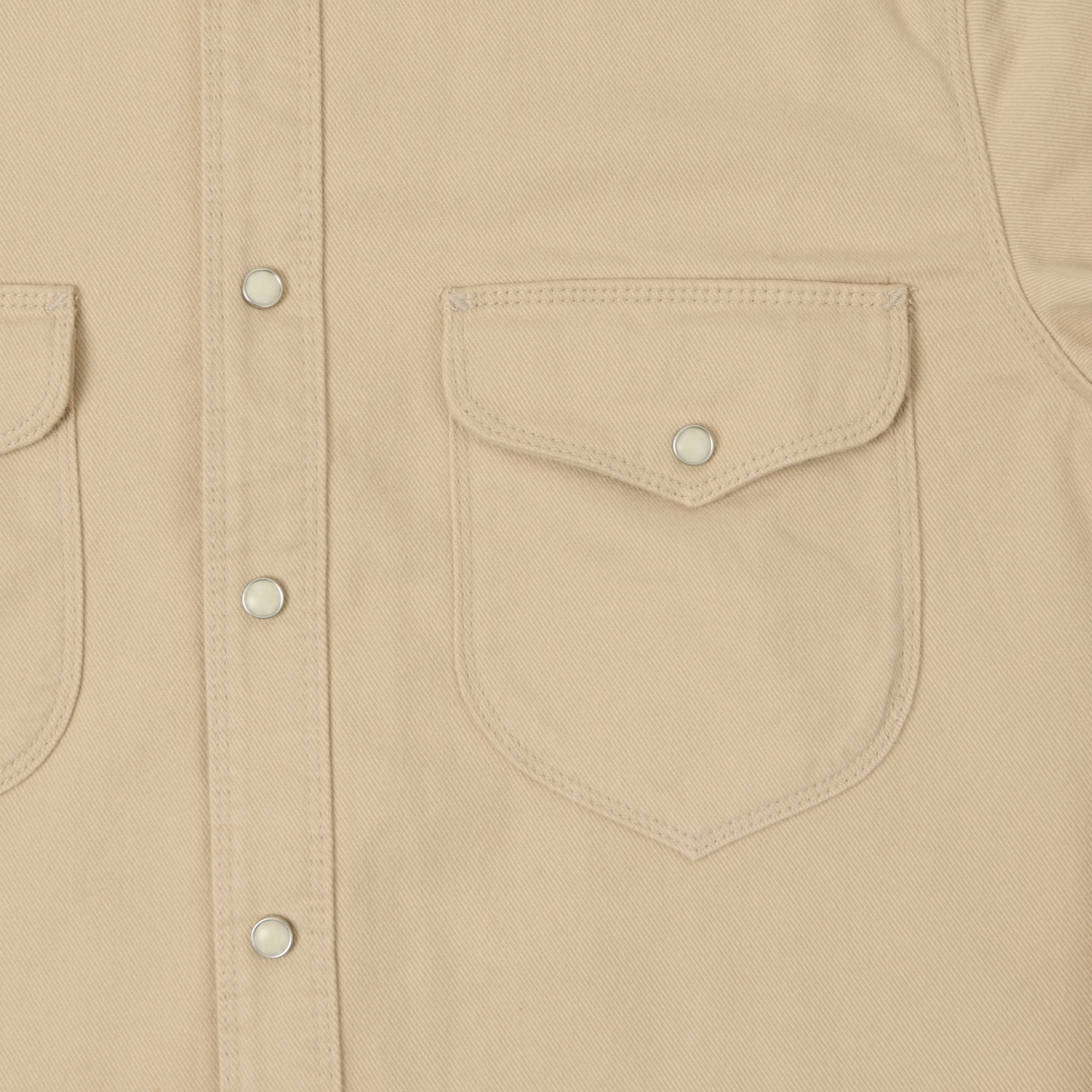 Freenote Cloth Bodie Twill Shirt - Cream sold by Son of a Stag product image thumbnail 4