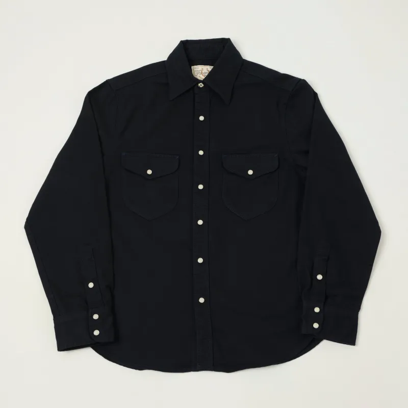 Freenote Cloth Bodie Twill Shirt - Navy sold by Son of a Stag