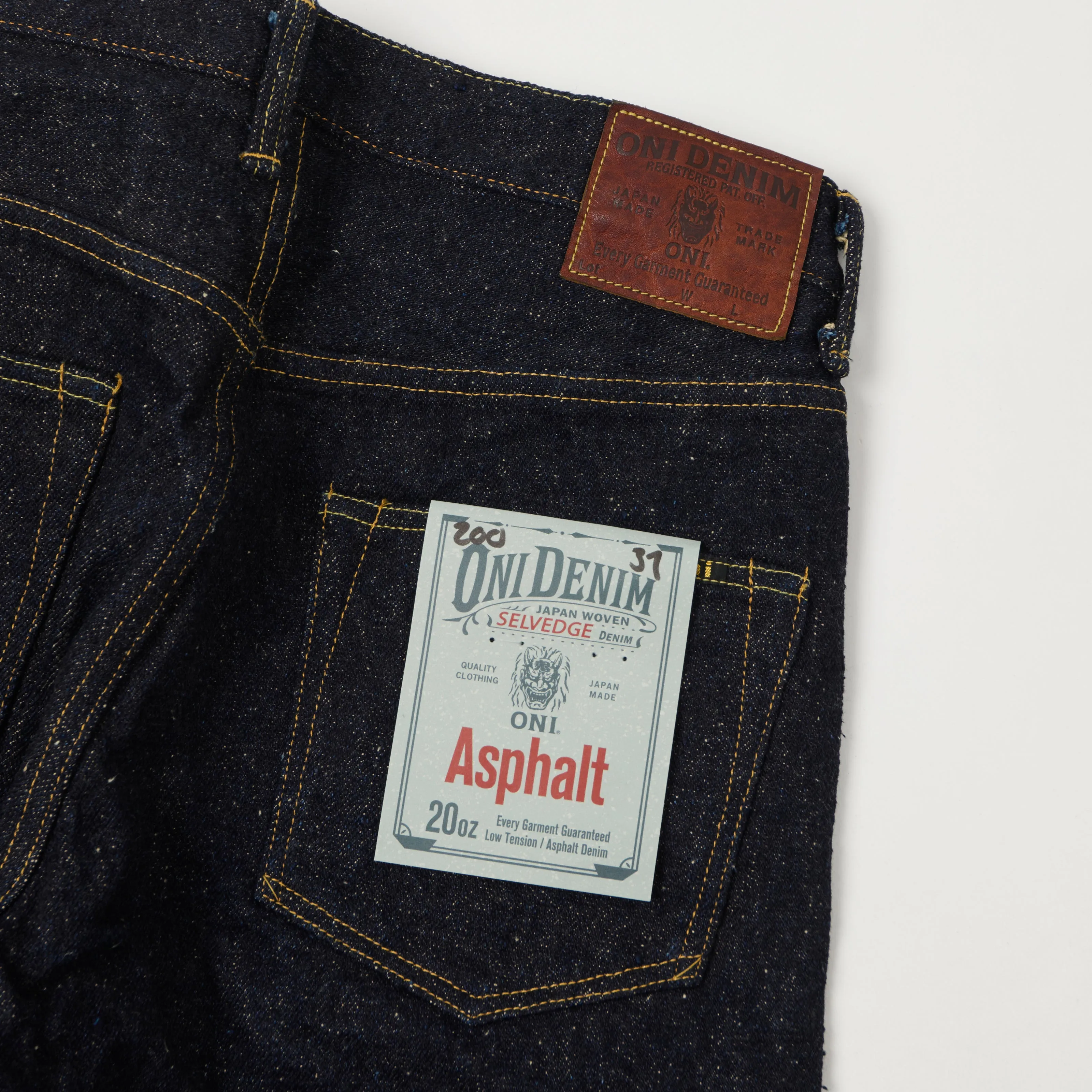 ONI Denim 200 Asphalt 20oz Wide Straight Jean - One Wash sold by Son of a Stag product image thumbnail 2