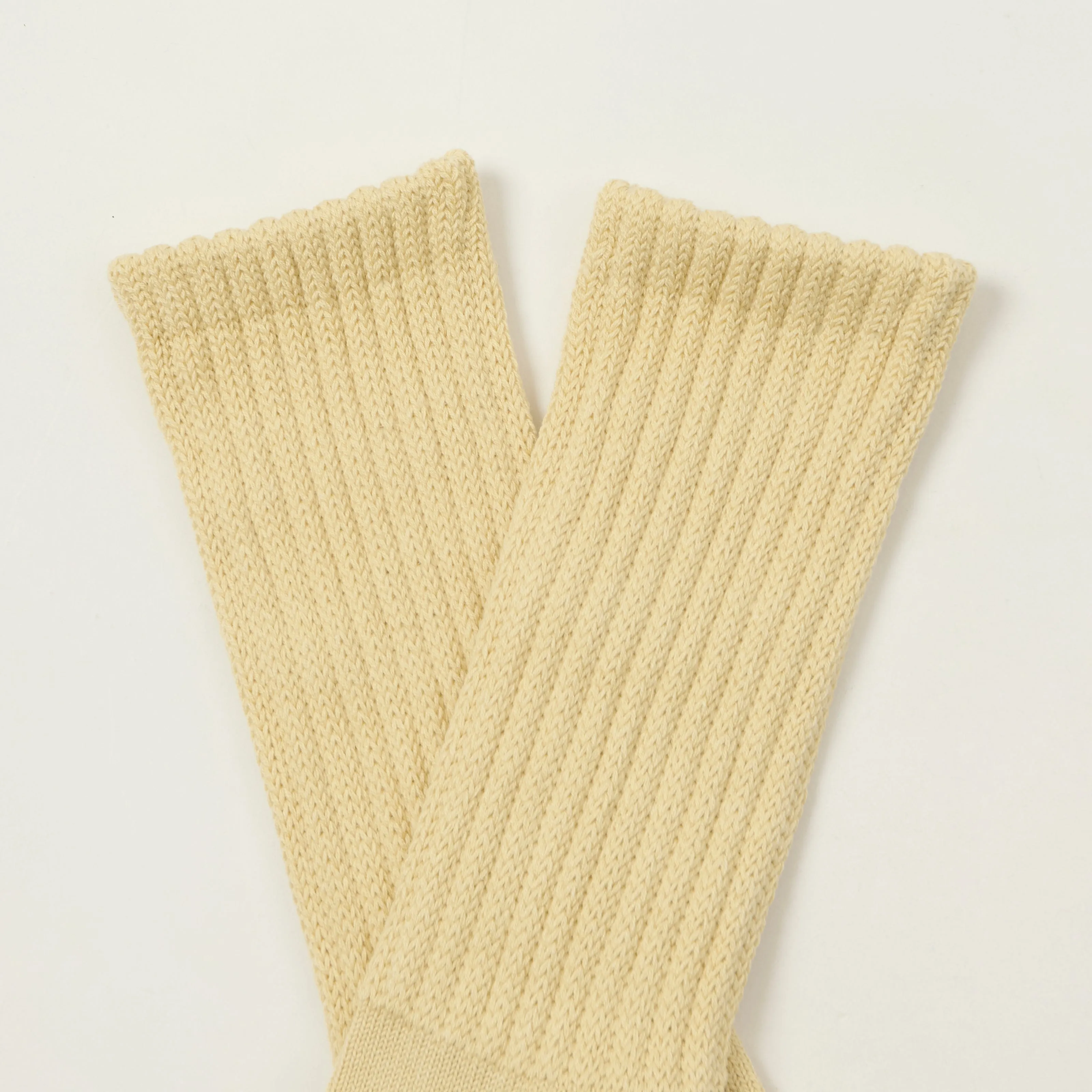 Rototo Loose Pile Crew Socks - Raw Beige sold by Son of a Stag product image thumbnail 2