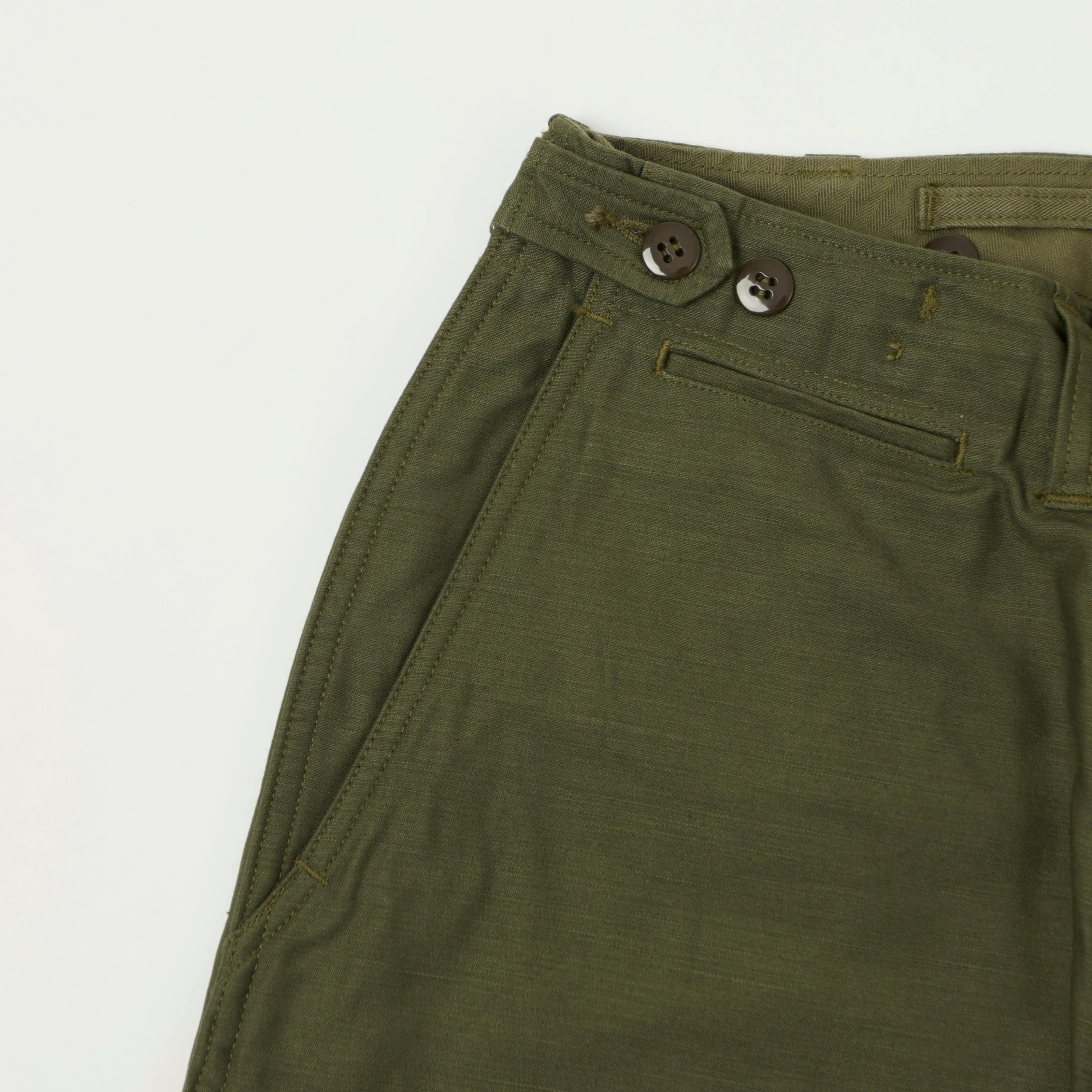 Buzz Rickson's U.S. Army M-43 Field Trousers - Olive sold by Son of a Stag product image thumbnail 4