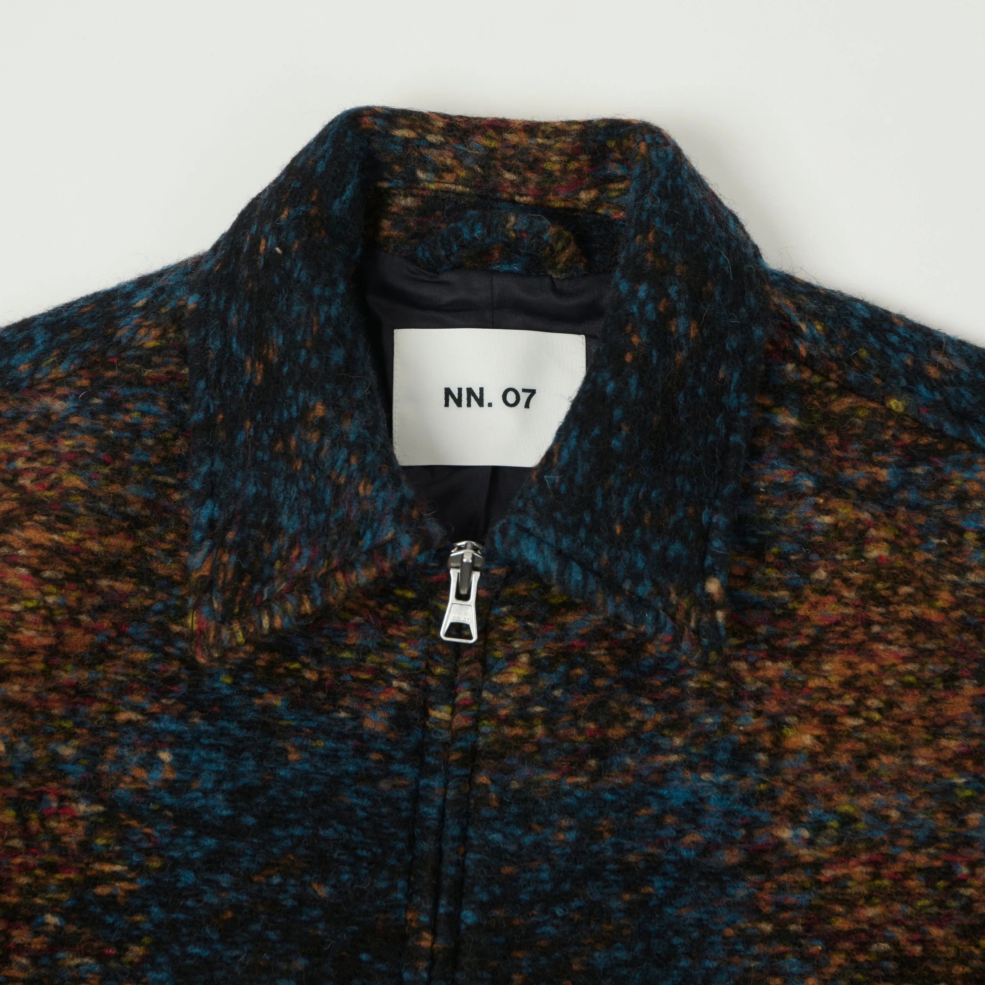 NN07 'Gael' Wool Jacket - Blue Jacquard sold by Son of a Stag product image thumbnail 2