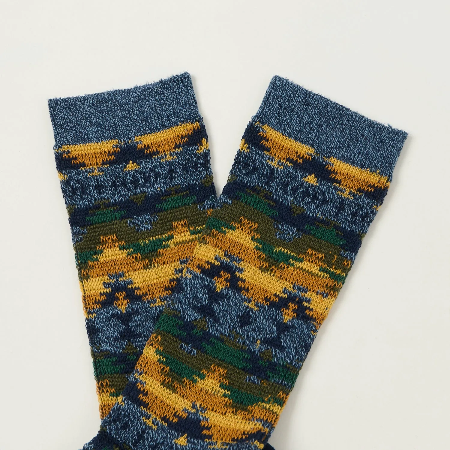 Anonymous Ism Wigwa Ski Jacquard Crew Sock - Navy sold by Son of a Stag product image thumbnail 2