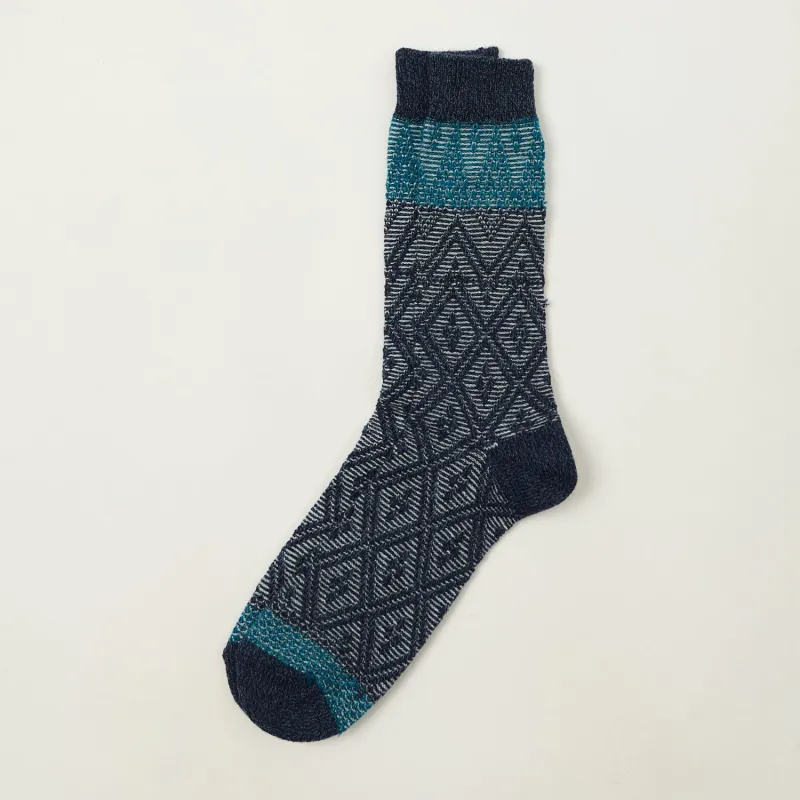 Anonymous Ism Mountain Snow Crew Sock - Navy sold by Son of a Stag