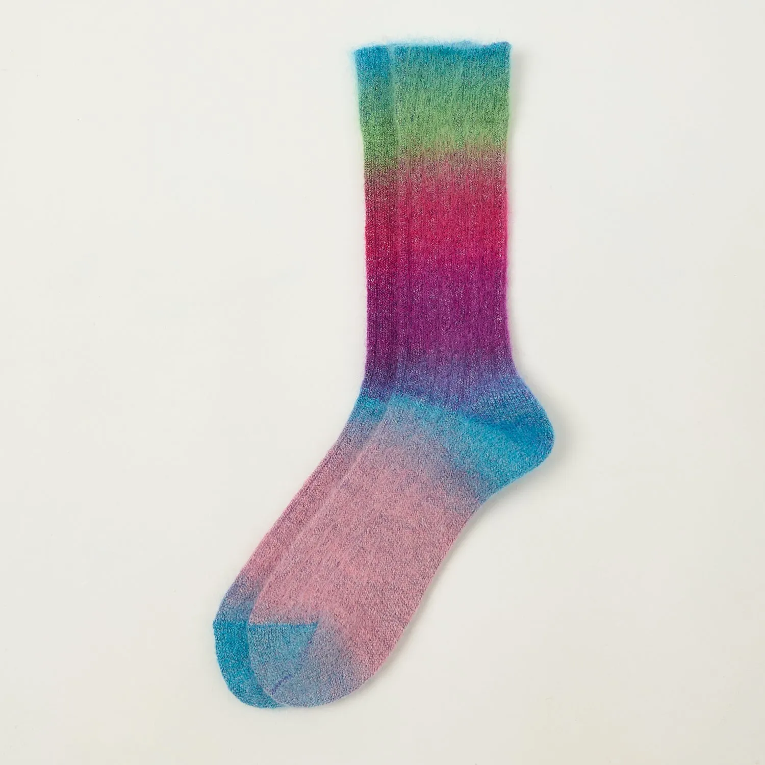 Anonymous Ism Mohair Rib Crew Sock - Multi sold by Son of a Stag