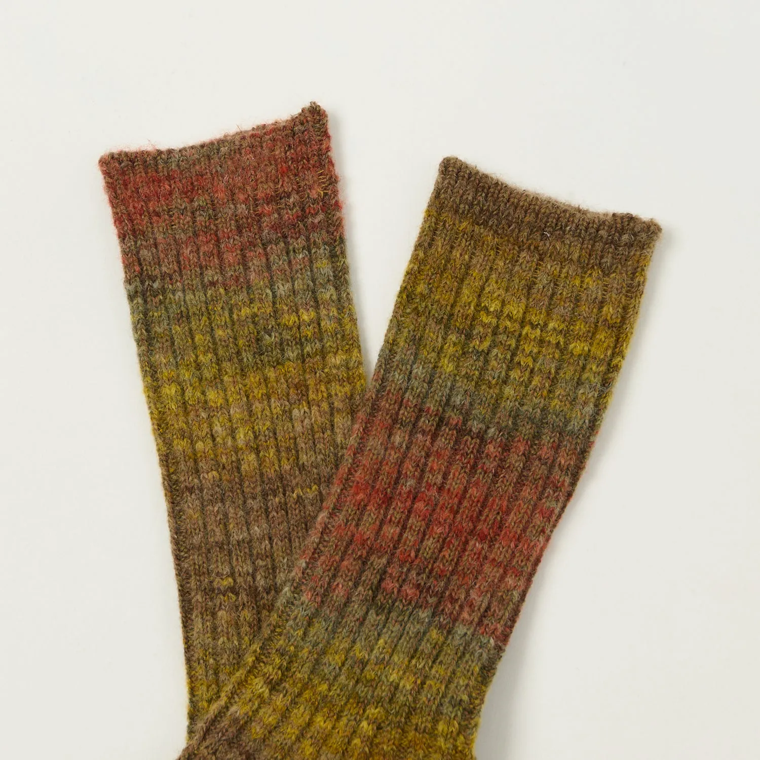 Anonymous Ism Splash Pattern Crew Sock - Mustard sold by Son of a Stag product image thumbnail 2