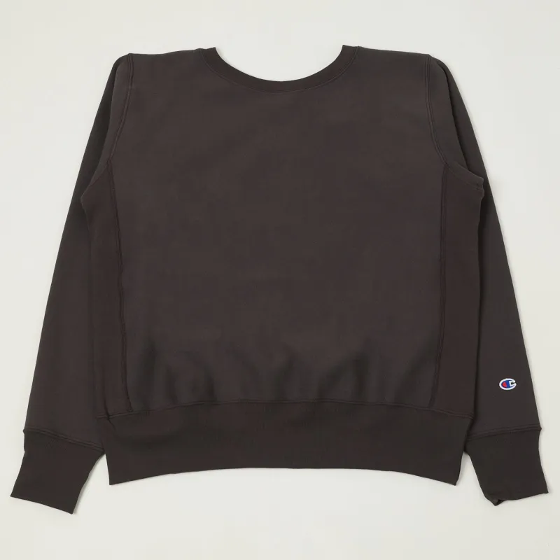 Champion Made in USA Reverse Weave Crewneck Sweatshirt - Brown sold by Son of a Stag