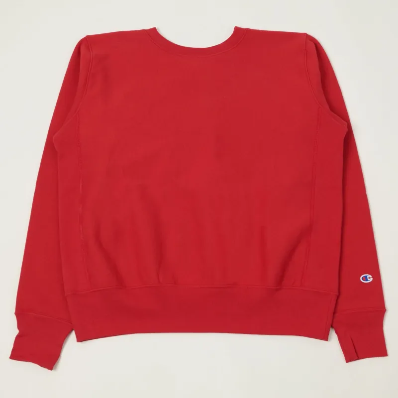 Champion Made in USA Reverse Weave Crewneck Sweatshirt - Cardinal Red sold by Son of a Stag