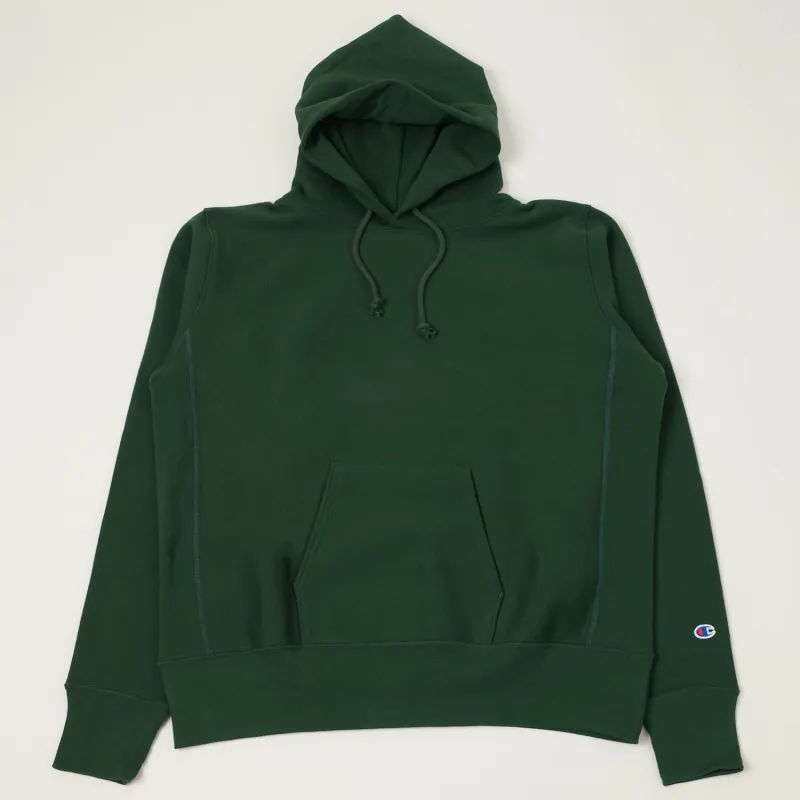 Champion Made in USA Reverse Weave Hoodie - Moss Green sold by Son of a Stag