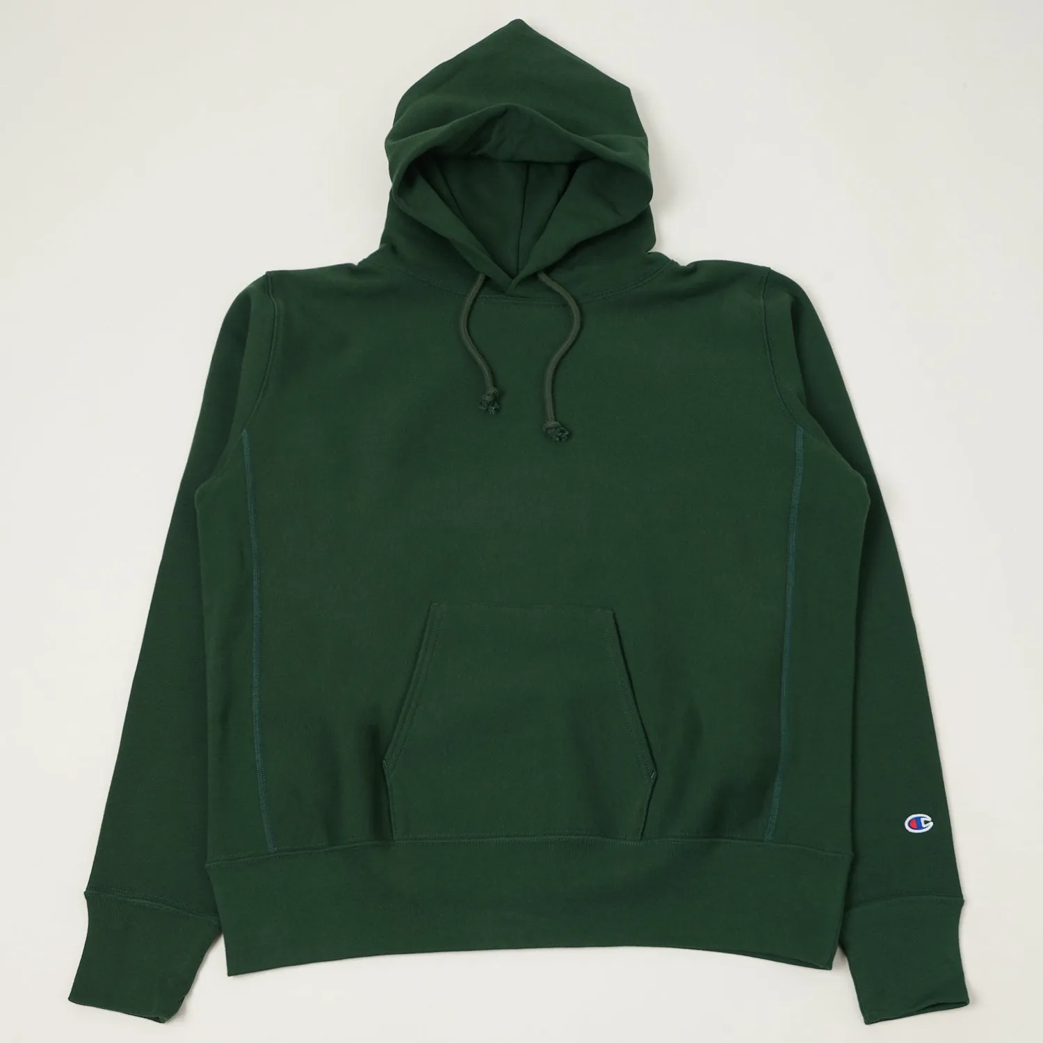 Champion Made in USA Reverse Weave Hoodie - Moss Green sold by Son of a Stag