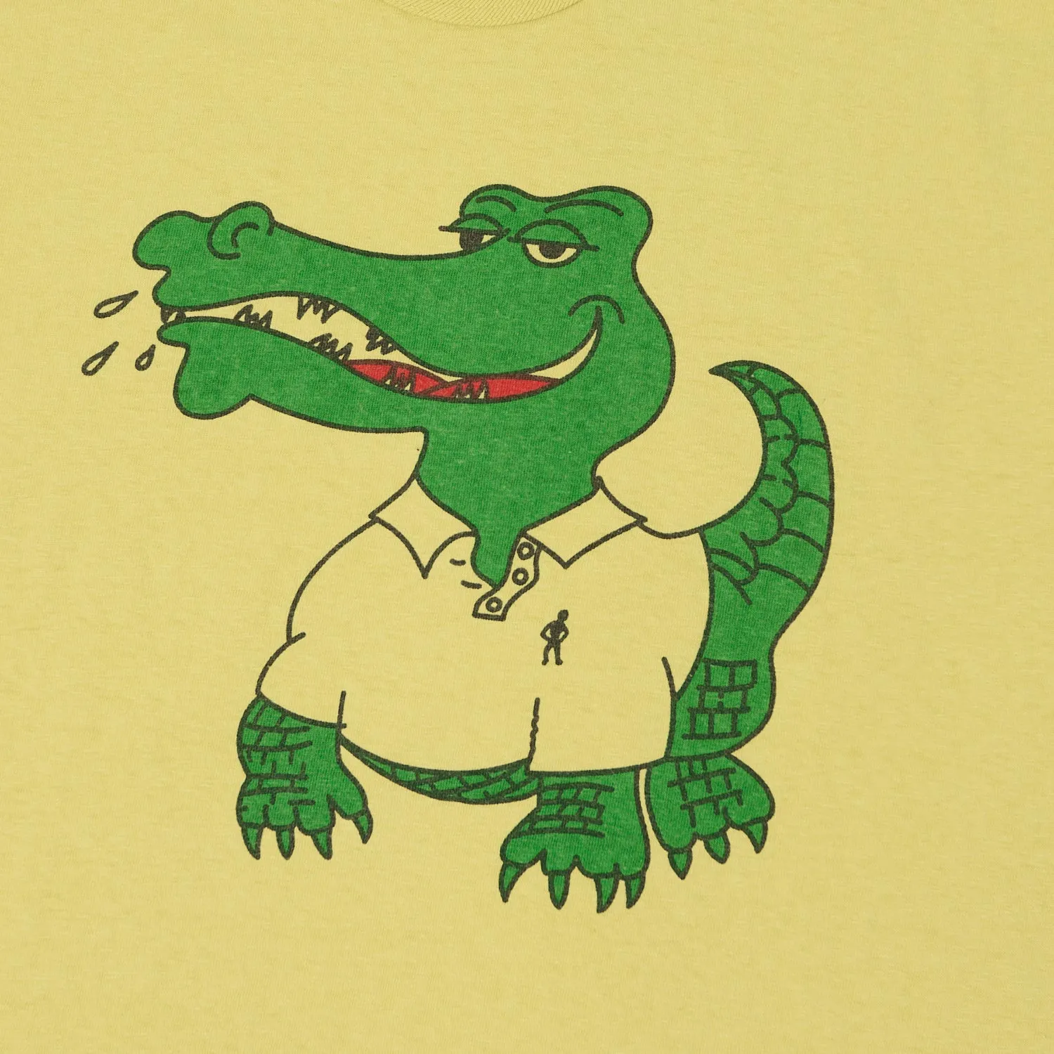 Warehouse & Co 4064 'Crocodile' T-Shirt - Cream Yellow sold by Son of a Stag product image thumbnail 3