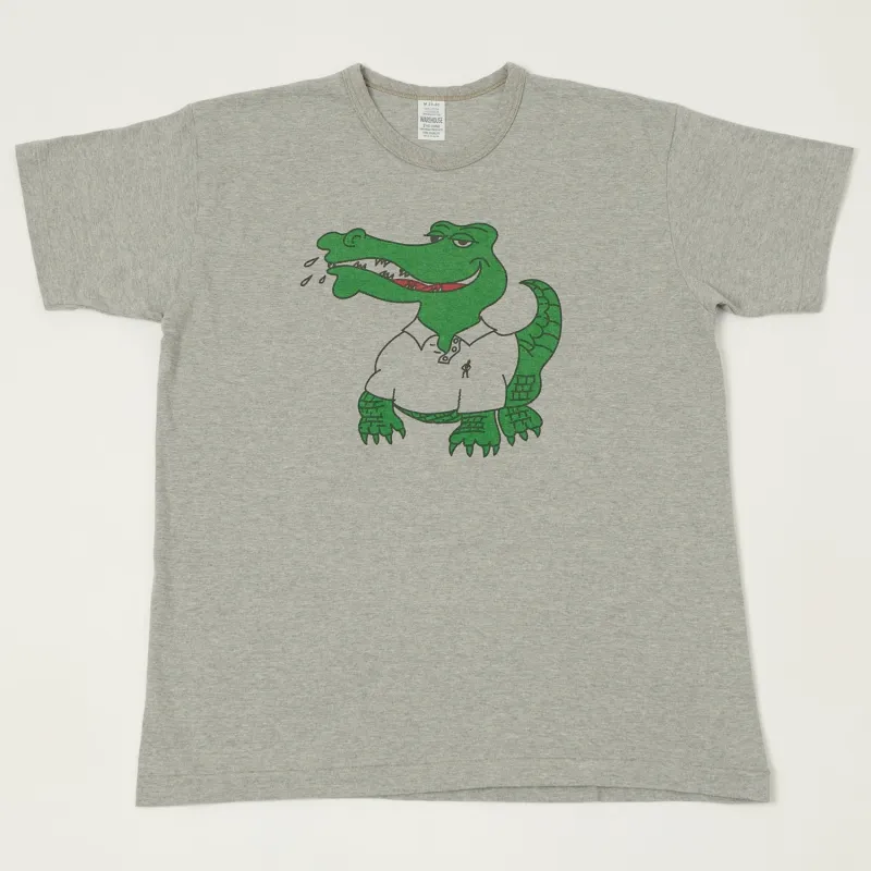 Warehouse & Co 4064 'Crocodile' T-Shirt - Heather Grey made by WAREHOUSE & CO.