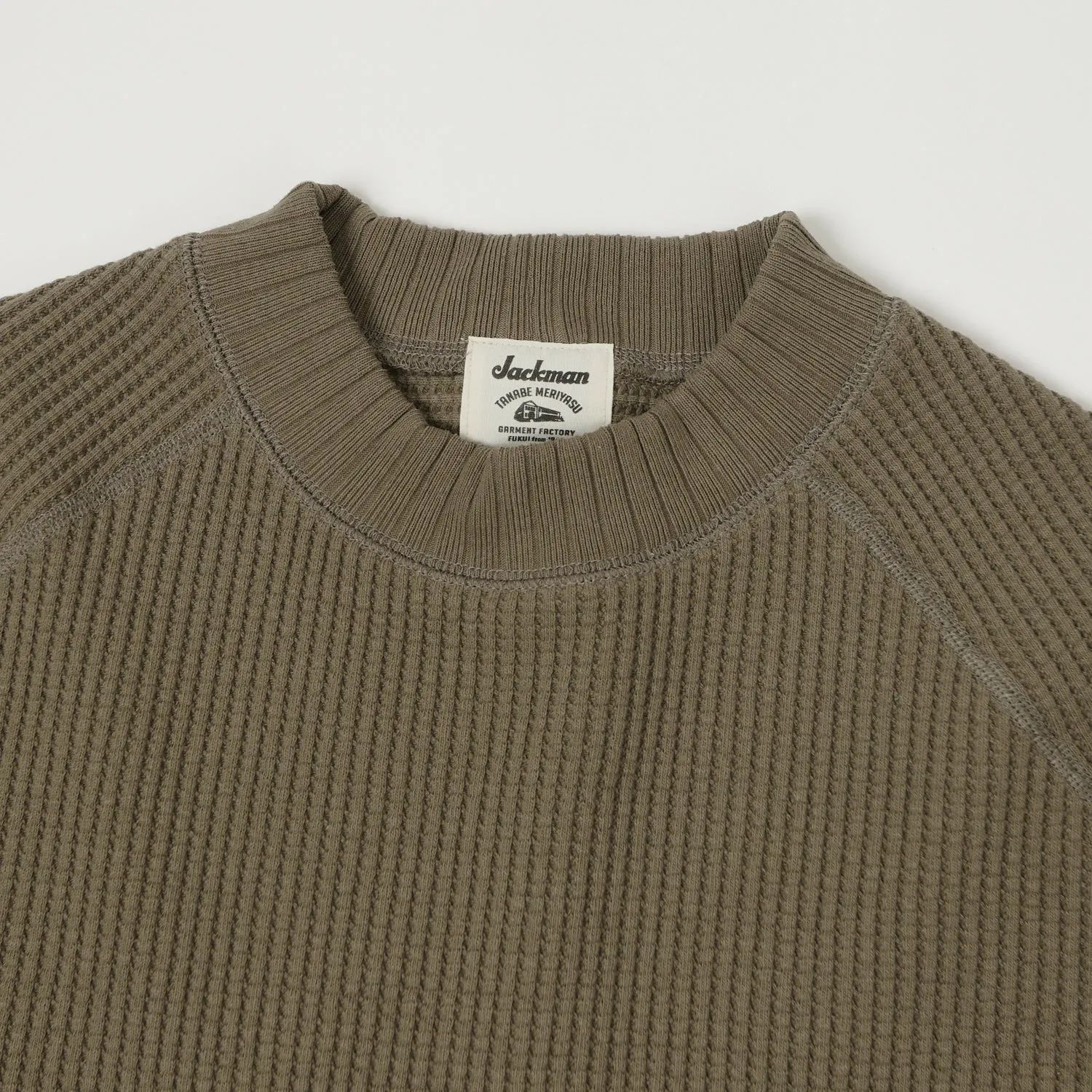Jackman Midneck Waffle Sweatshirt - Sepia sold by Son of a Stag product image thumbnail 2