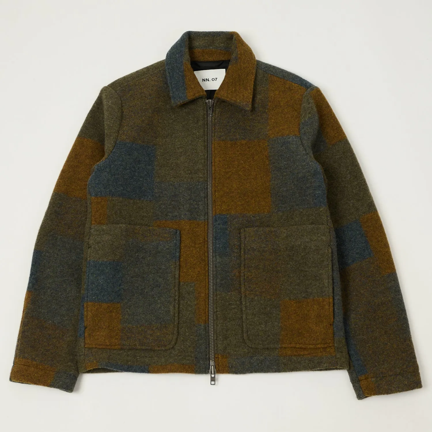 NN07 'Gael' Wool Jacket - Brown Check sold by Son of a Stag