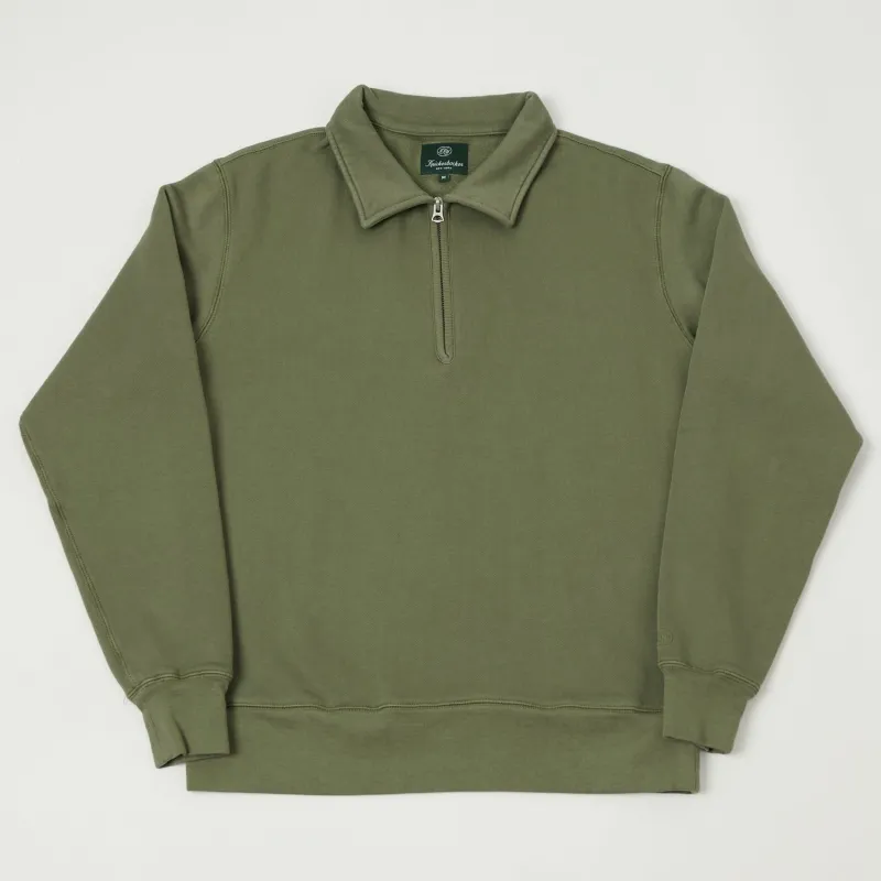 Knickerbocker 'Stadium Loft' Quarter Zip Sweatshirt - Laurel sold by Son of a Stag