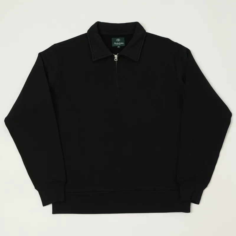 Knickerbocker 'Stadium Loft' Quarter Zip Sweatshirt - Black sold by Son of a Stag