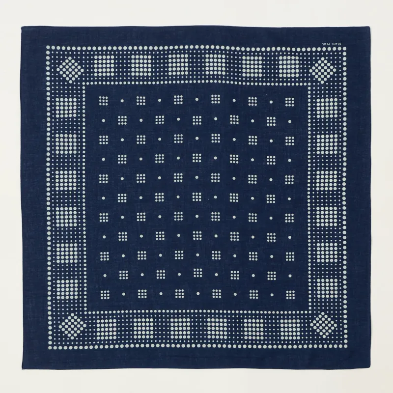 Beams Plus Bandana Two Pack B - Indigo sold by Son of a Stag