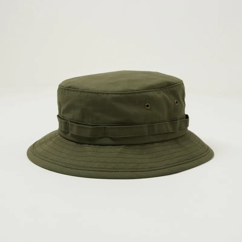 Beams Plus Ripstop Nylon Jungle Hat - Olive sold by Son of a Stag