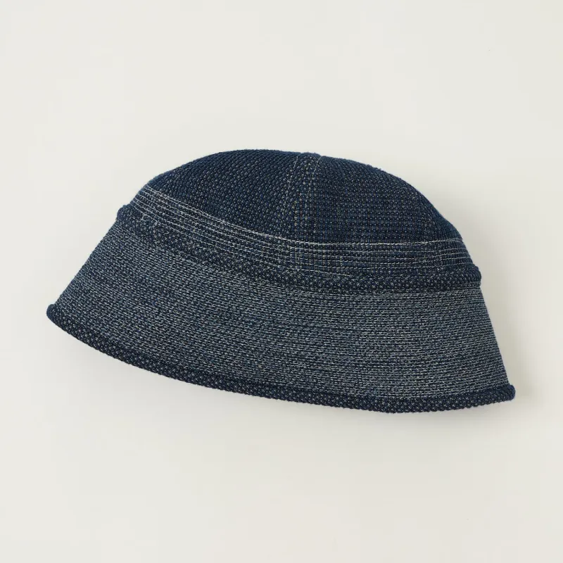 Beams Plus Indigo 'Gobb' Hat - Used Wash sold by Son of a Stag
