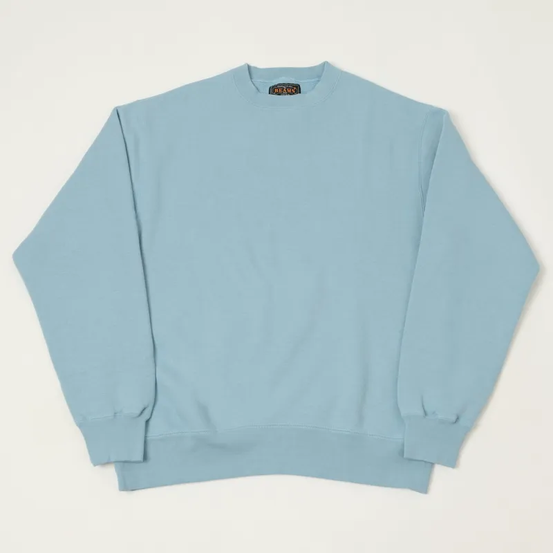Beams Plus Crewneck Sweatshirt - Sax made by BEAMS PLUS
