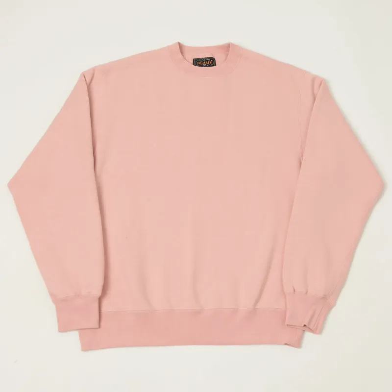 Beams Plus Crewneck Sweatshirt - Pink sold by Son of a Stag