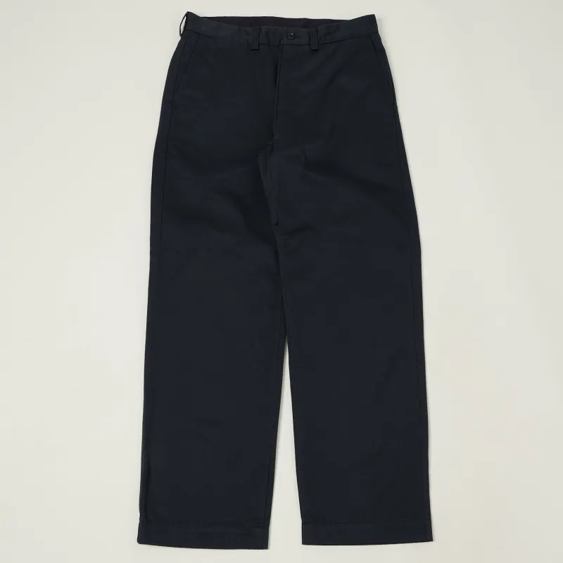 Nanamica Wide Straight Chino Pants - Navy sold by Son of a Stag