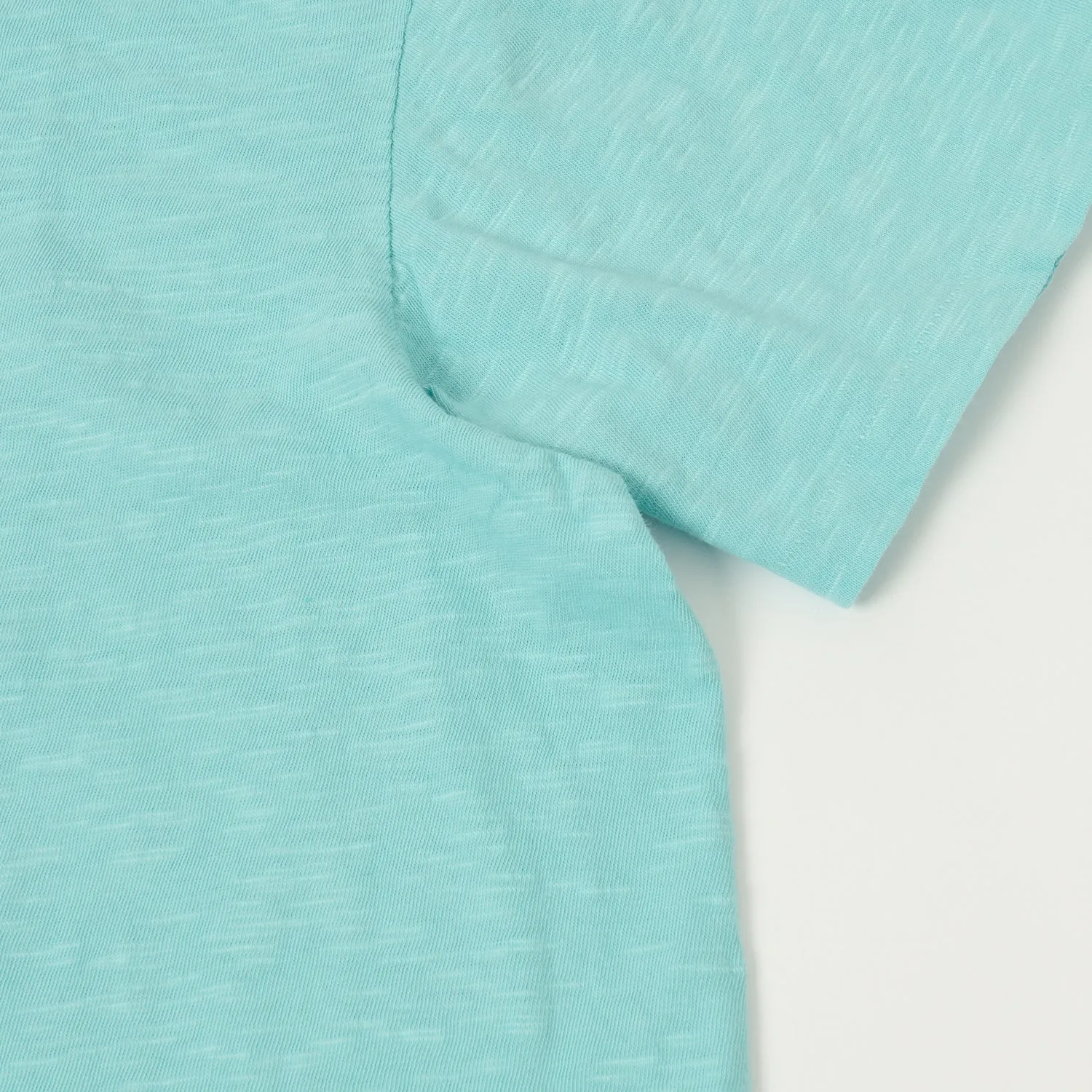 Velva Sheen Rolled Crew Neck T-Shirt - Teal sold by Son of a Stag product image thumbnail 3
