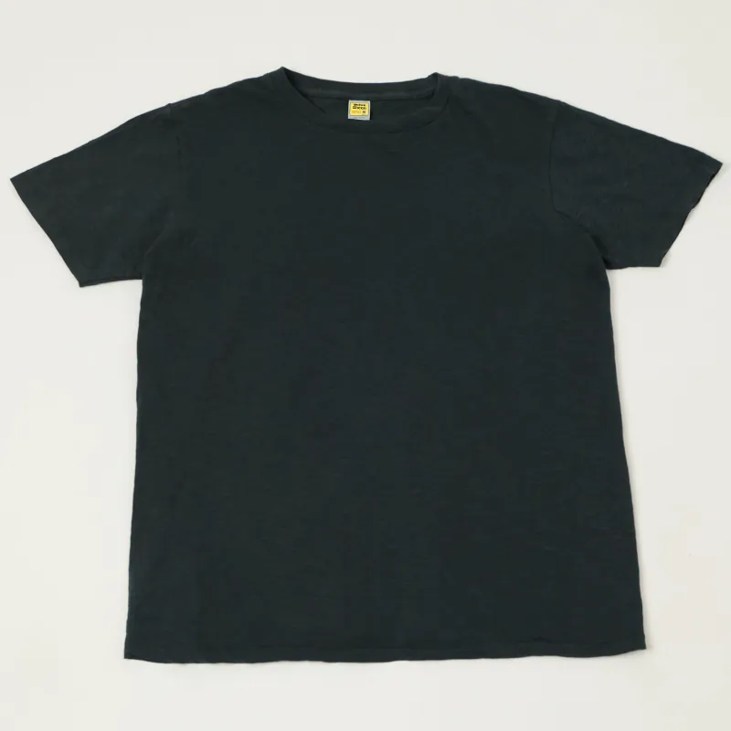 Velva Sheen Rolled Crew Neck T-Shirt - Black sold by Son of a Stag